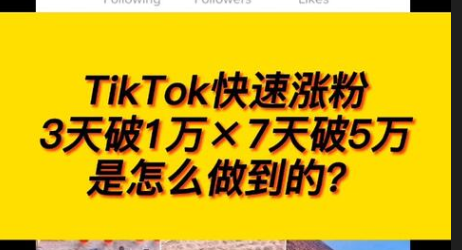 tiktok怎么快速涨粉？tiktok让你账号爆红的涨粉技巧