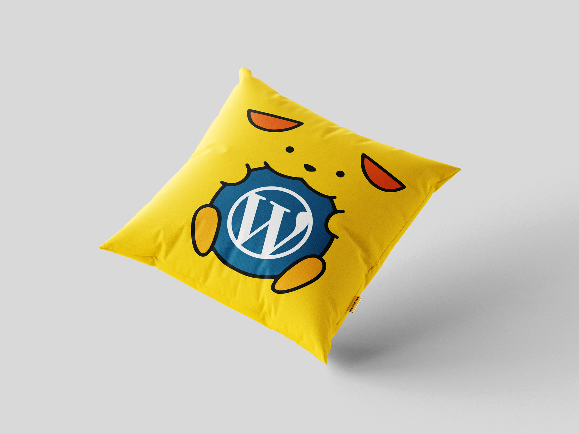 Wapuu-Pillow-Blue-Design-3