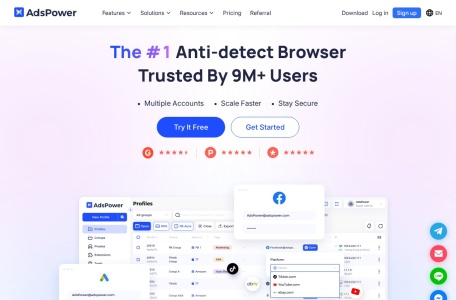 AdsPower — 跨境电商多账号安全管理与指纹浏览器
