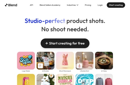 Blend — AI电商产品图生成与视觉内容创作平台