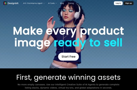 Designkit — 跨境电商卖家首选的AI产品照片转营销视频平台