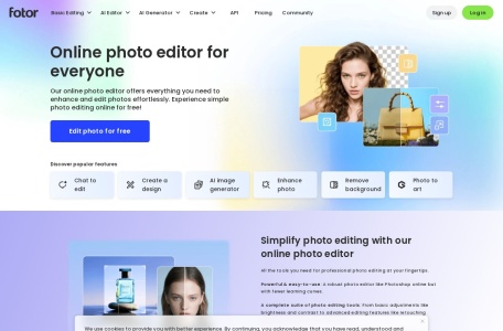Fotor — AI商品图片编辑与电商视觉设计平台