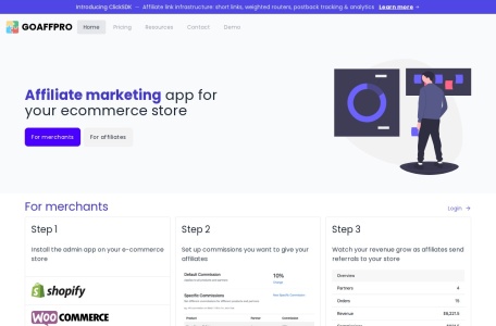 GoAffPro — Shopify跨境电商联盟营销与推客管理平台