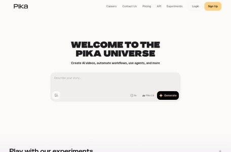 Pika — AI视频生成与跨境电商营销内容创作平台