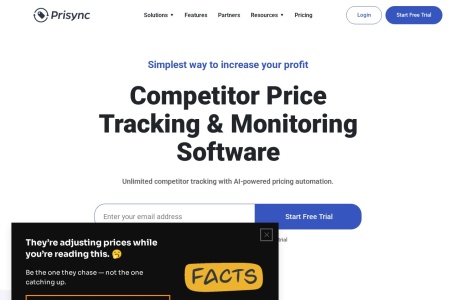 Prisync — 跨境电商品牌首选的AI竞品价格监控与动态定价平台